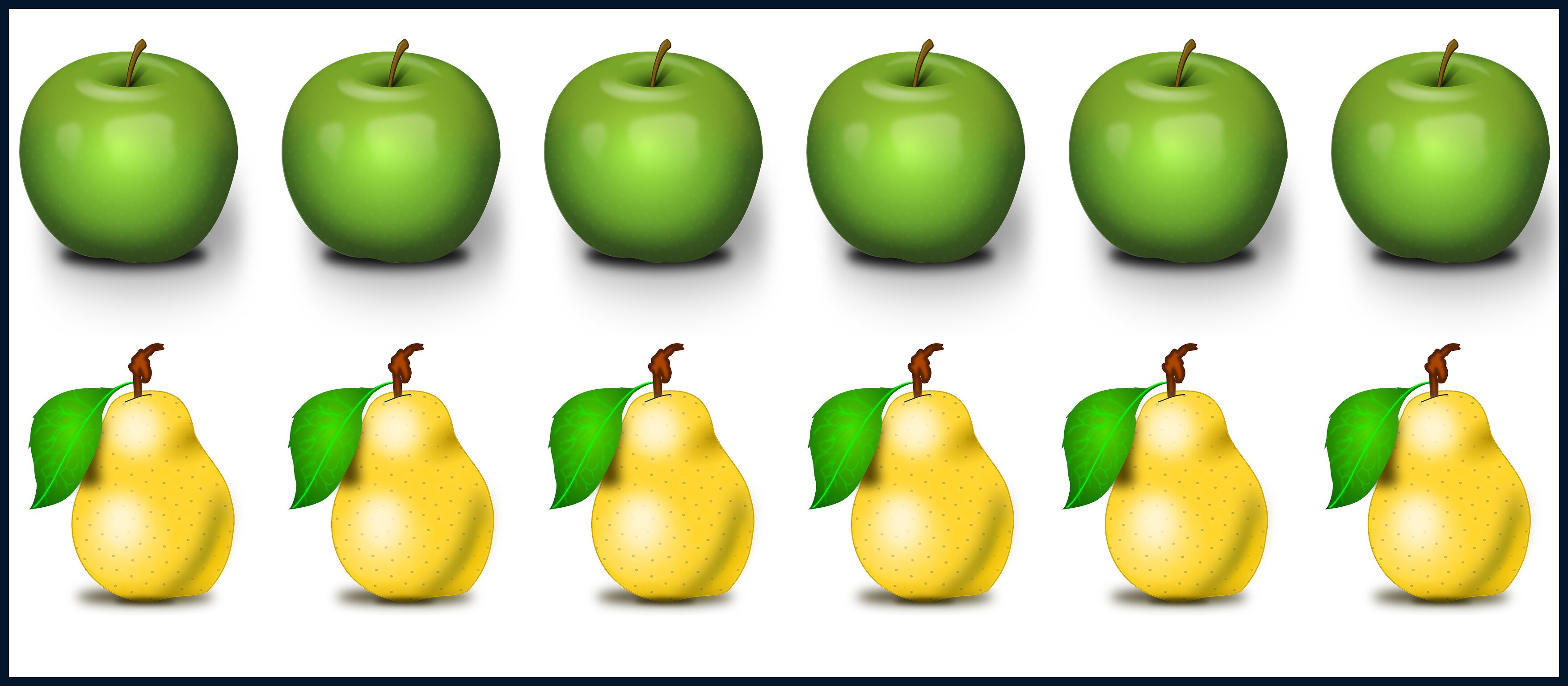 Решаем примеры уравниваем фрукты