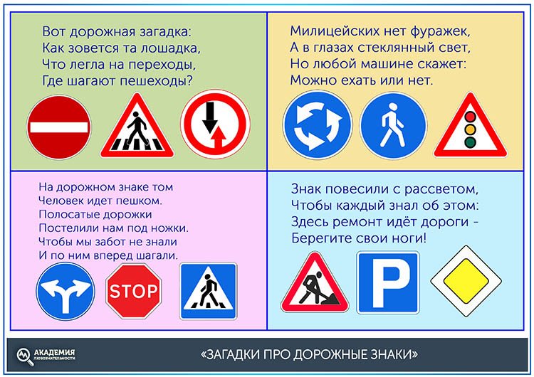 Загадки для детей про дорожные знаки 2