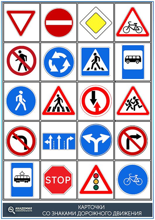 Дорожные знаки для детей 1