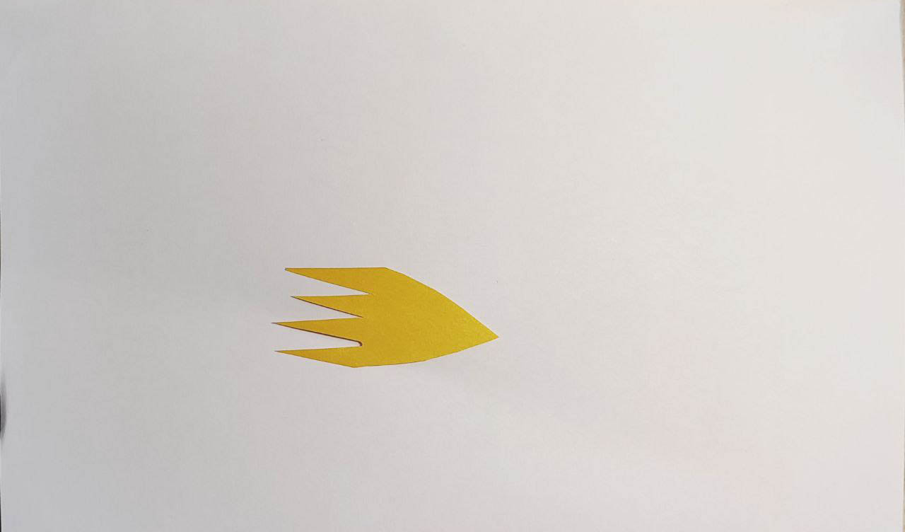 3D открытка Взлетающая ракета. Шаг 6